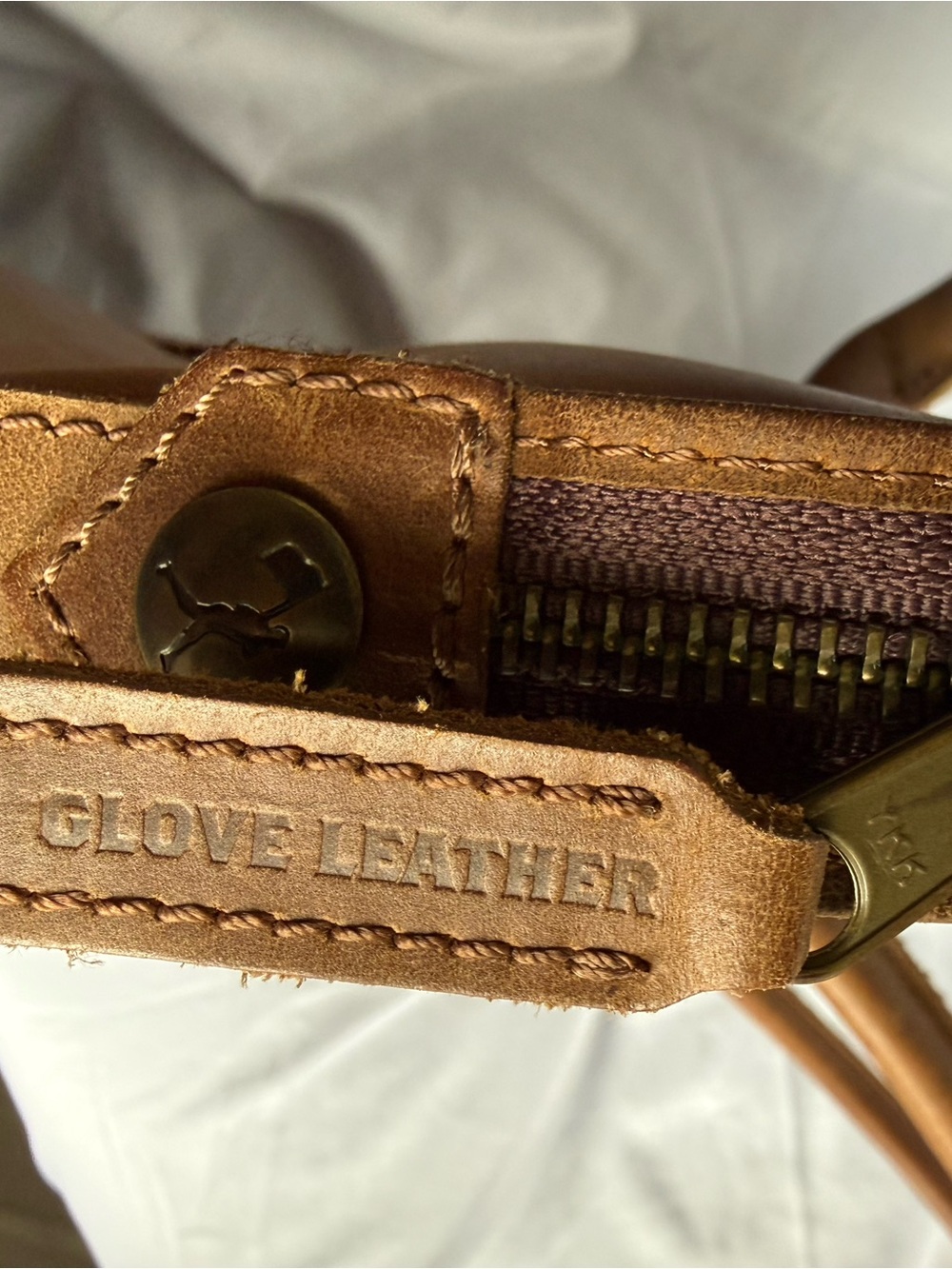 Classic Leather Tote Bag in Cognac Brown - Picture 7 of 16